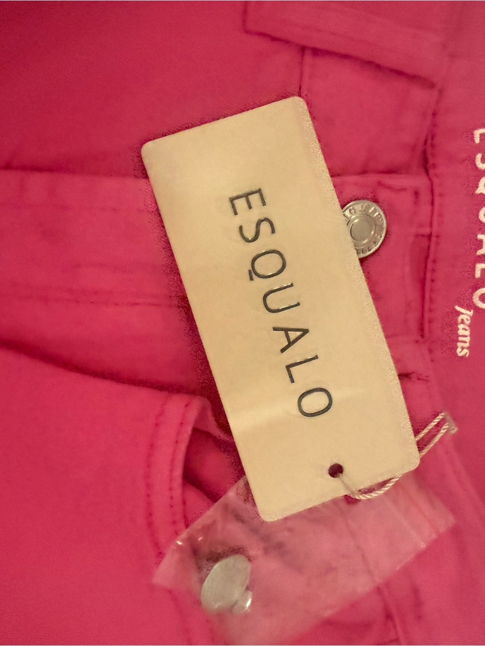 ESQUALO Hot Pink Jeans with Branded Tag